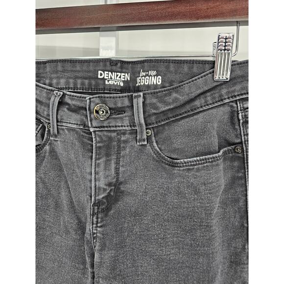 Denizen for Levis Womens Sz 29 Low Rise Jegging Jeans Black Gray - Picture 2 of 4